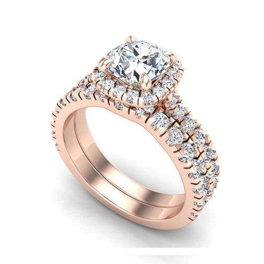 Engagement Ring Wedding Set -  ERWS0063-1.00RB