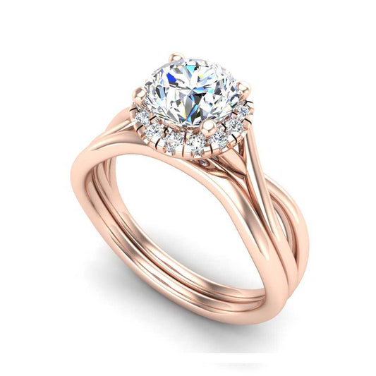 Engagement Ring Wedding Set -  ERWS0064-1.00RB