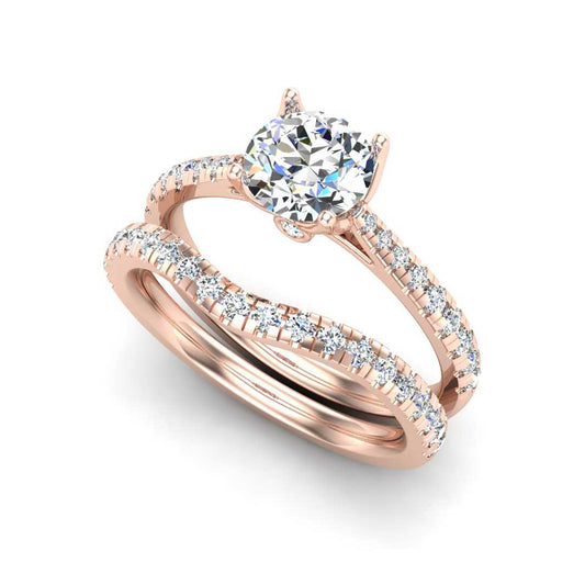 Engagement Ring Wedding Set -  ERWS0086-1.00RB