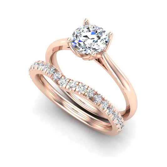 Engagement Ring Wedding Set -  ERWS0087-1.00RB