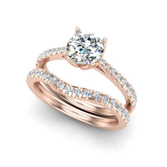 Engagement Ring Wedding Set -  ERWS0088-1.00RB