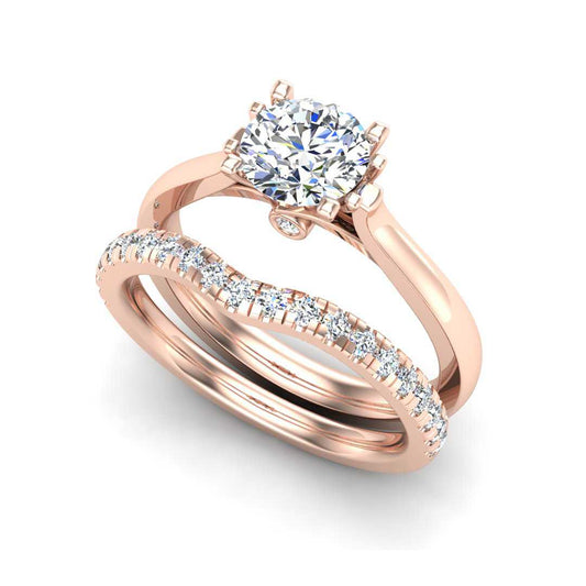 Engagement Ring Wedding Set -  ERWS0089-1.00RB