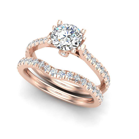 Engagement Ring Wedding Set -  ERWS0090-1.00RB