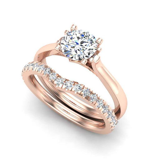 Engagement Ring Wedding Set -  ERWS0091-1.00RB