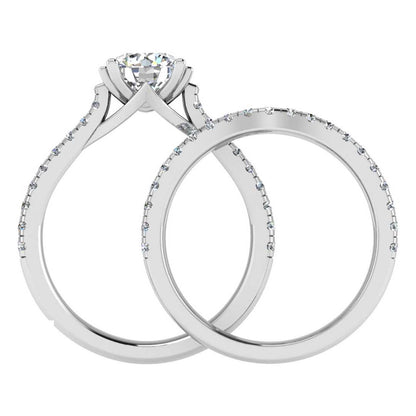 Engagement Ring Wedding Set -  ERWS0092-1.00RB