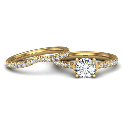 Engagement Ring Wedding Set -  ERWS0092-1.00RB