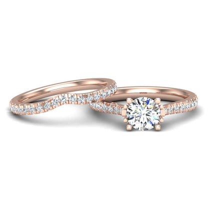 Engagement Ring Wedding Set -  ERWS0092-1.00RB