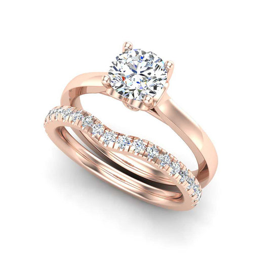 Engagement Ring Wedding Set -  ERWS0093-1.00RB