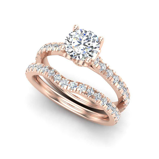 Engagement Ring Wedding Set -  ERWS0094-1.00RB