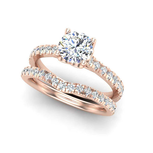 Engagement Ring Wedding Set -  ERWS0096-1.00RB