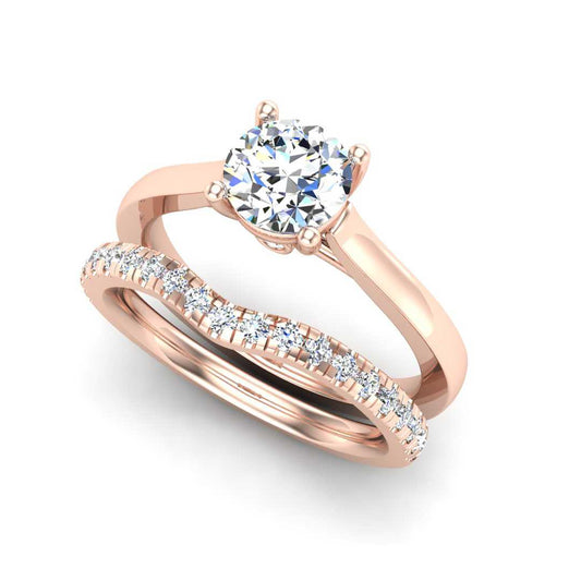 Engagement Ring Wedding Set -  ERWS0097-1.00RB