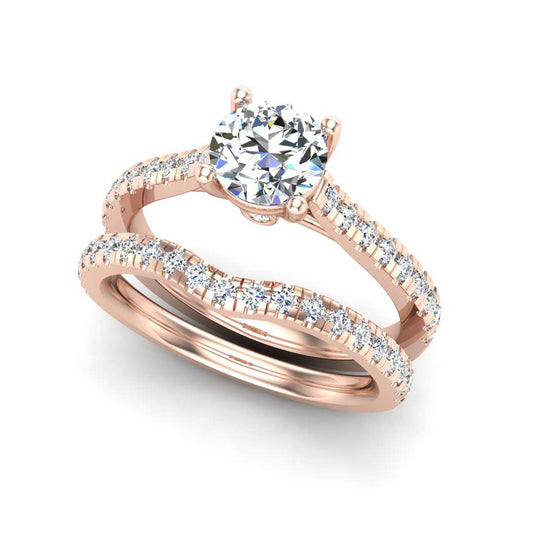 Engagement Ring Wedding Set -  ERWS0098-1.00RB