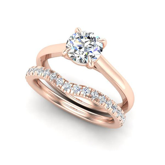 Engagement Ring Wedding Set -  ERWS0103-1.00RB