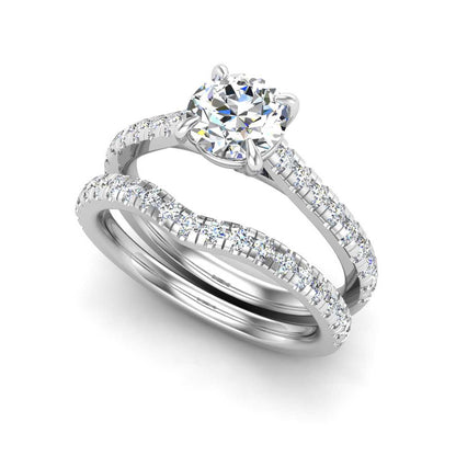 Engagement Ring Wedding Set -  ERWS0104-1.00RB