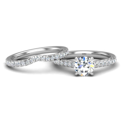 Engagement Ring Wedding Set -  ERWS0104-1.00RB