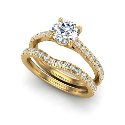 Engagement Ring Wedding Set -  ERWS0104-1.00RB