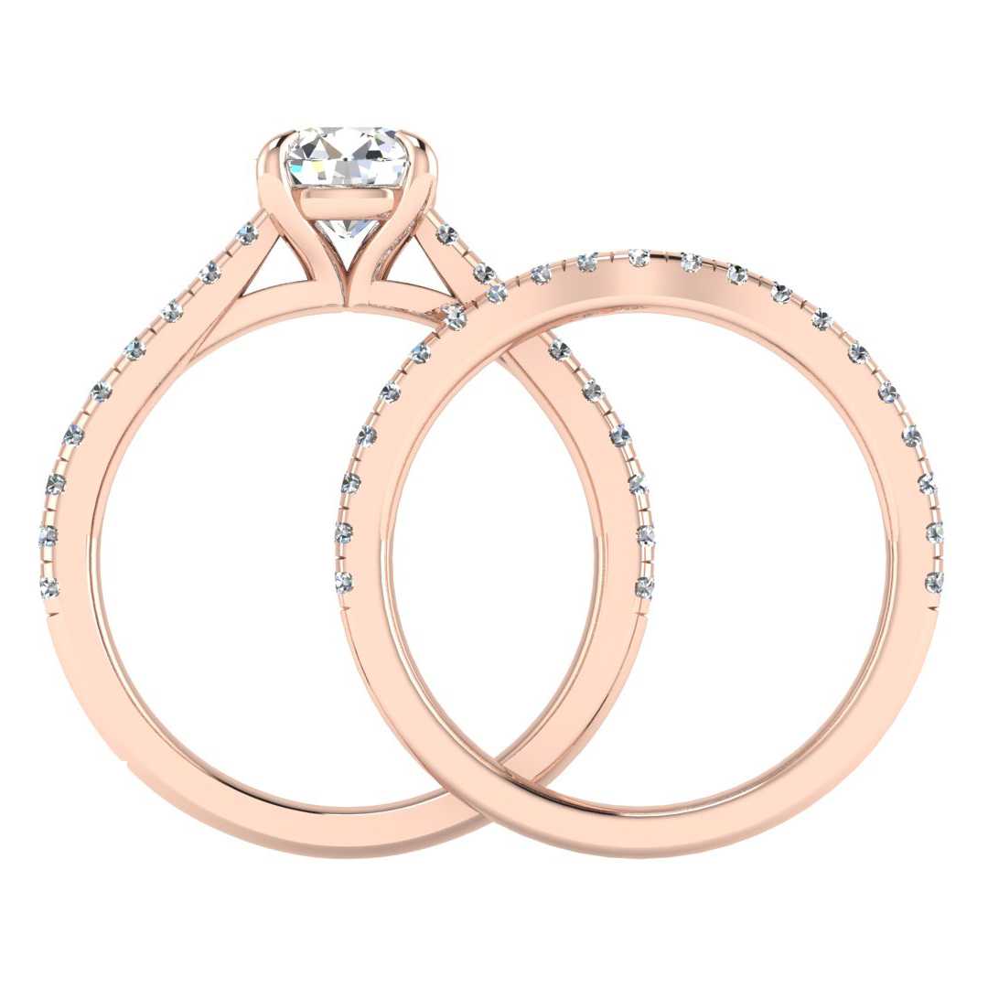 Engagement Ring Wedding Set -  ERWS0104-1.00RB