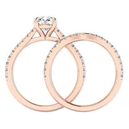 Engagement Ring Wedding Set -  ERWS0104-1.00RB