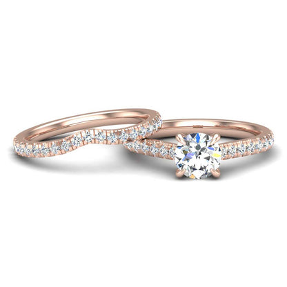 Engagement Ring Wedding Set -  ERWS0104-1.00RB