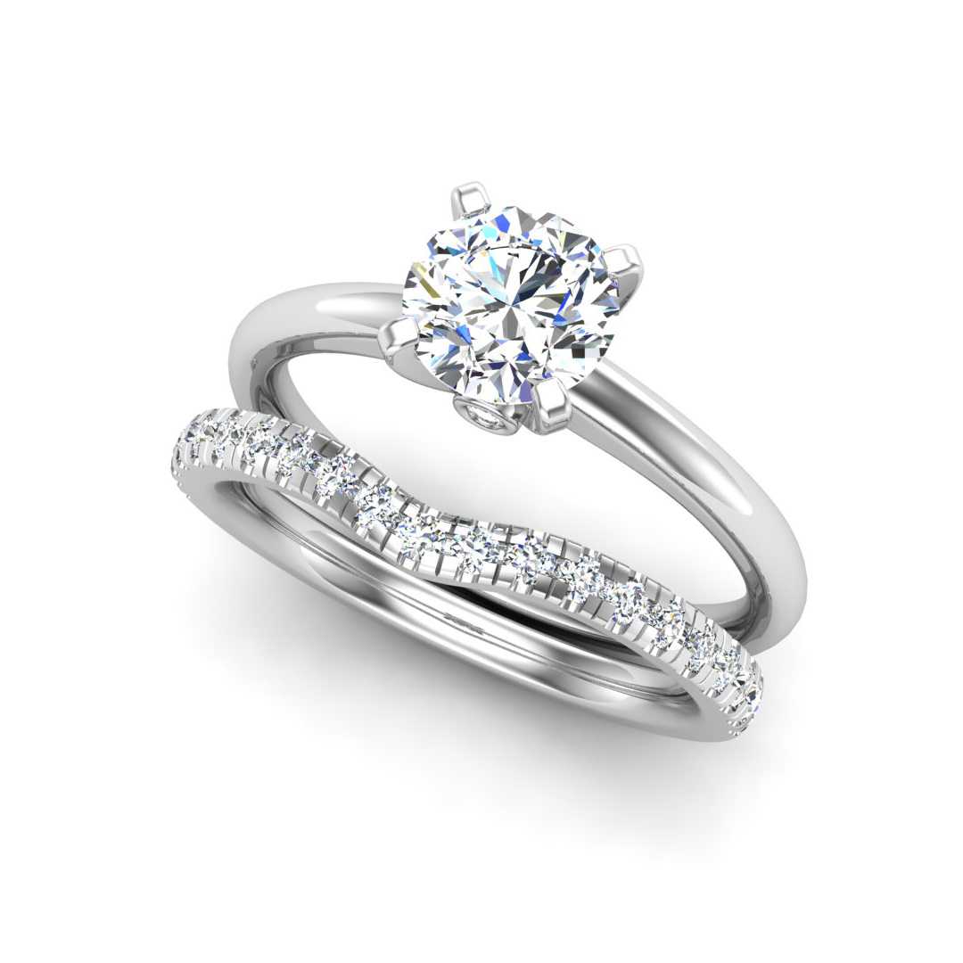 Engagement Ring Wedding Set -  ERWS0105-1.00RB