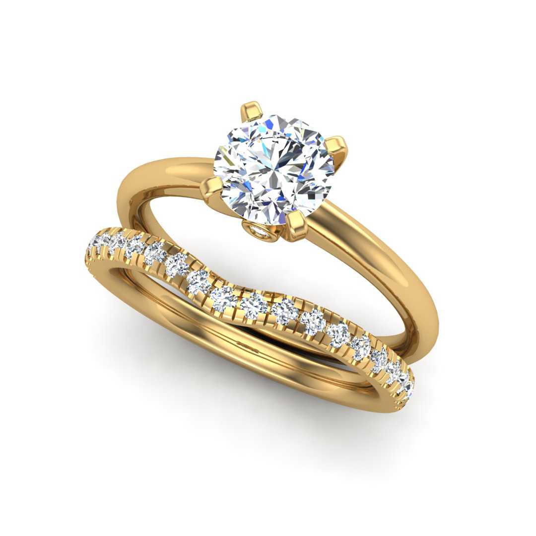 Engagement Ring Wedding Set -  ERWS0105-1.00RB