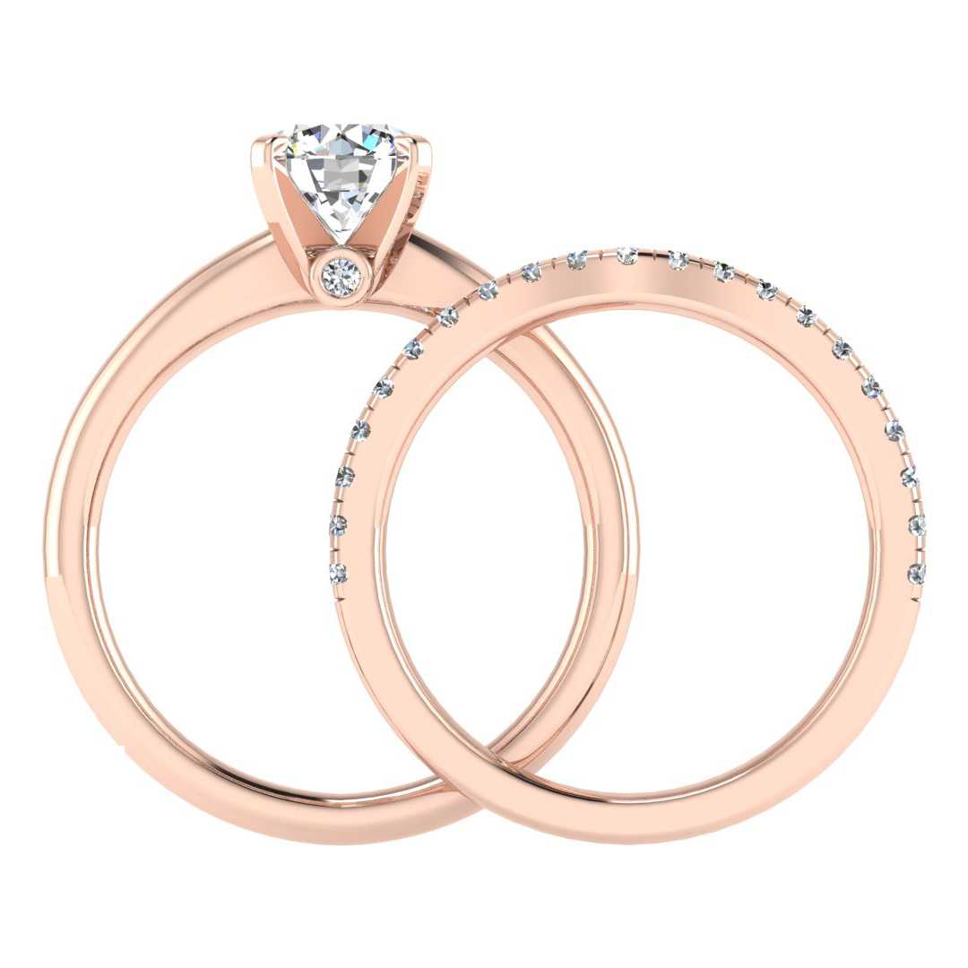 Engagement Ring Wedding Set -  ERWS0105-1.00RB