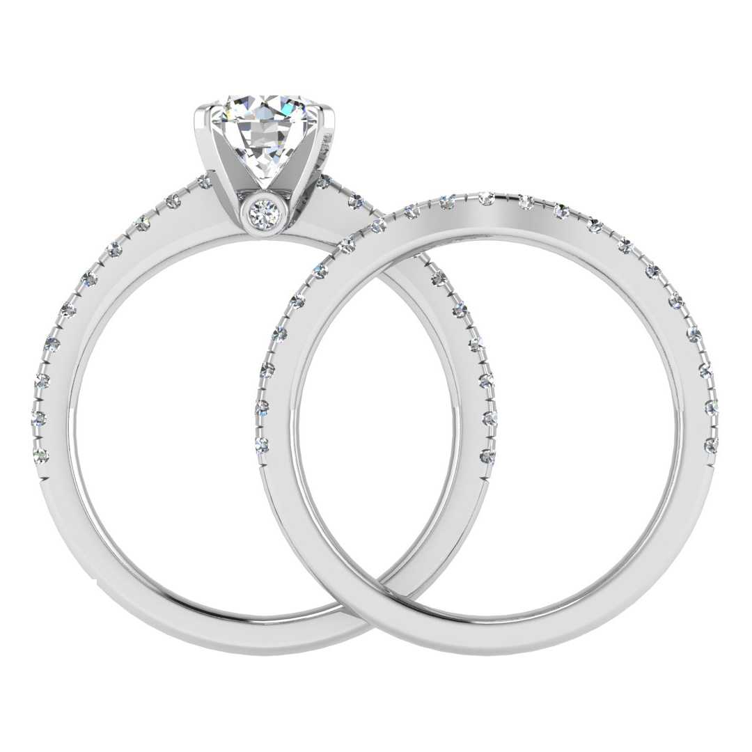 Engagement Ring Wedding Set -  ERWS0106-1.00RB
