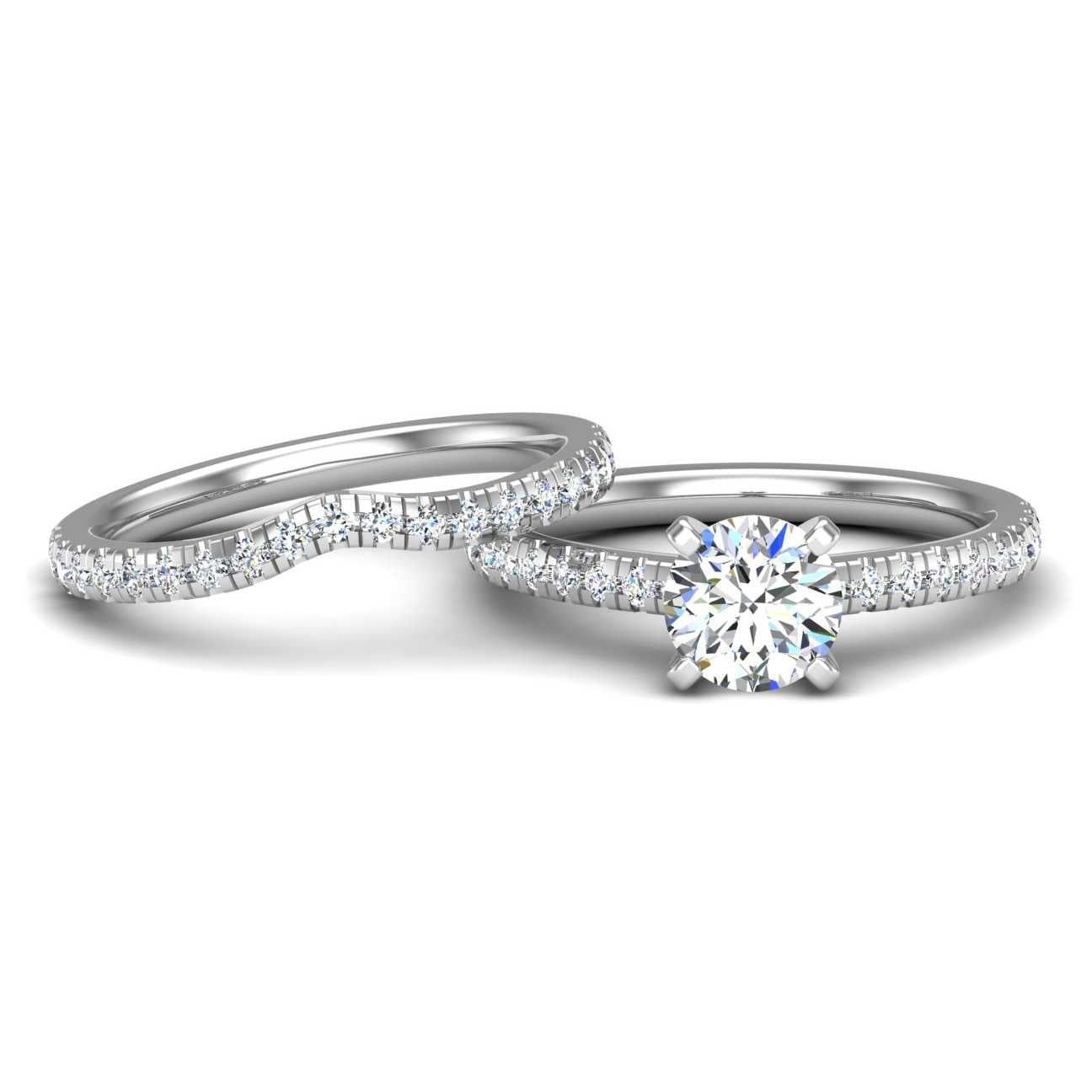 Engagement Ring Wedding Set -  ERWS0106-1.00RB