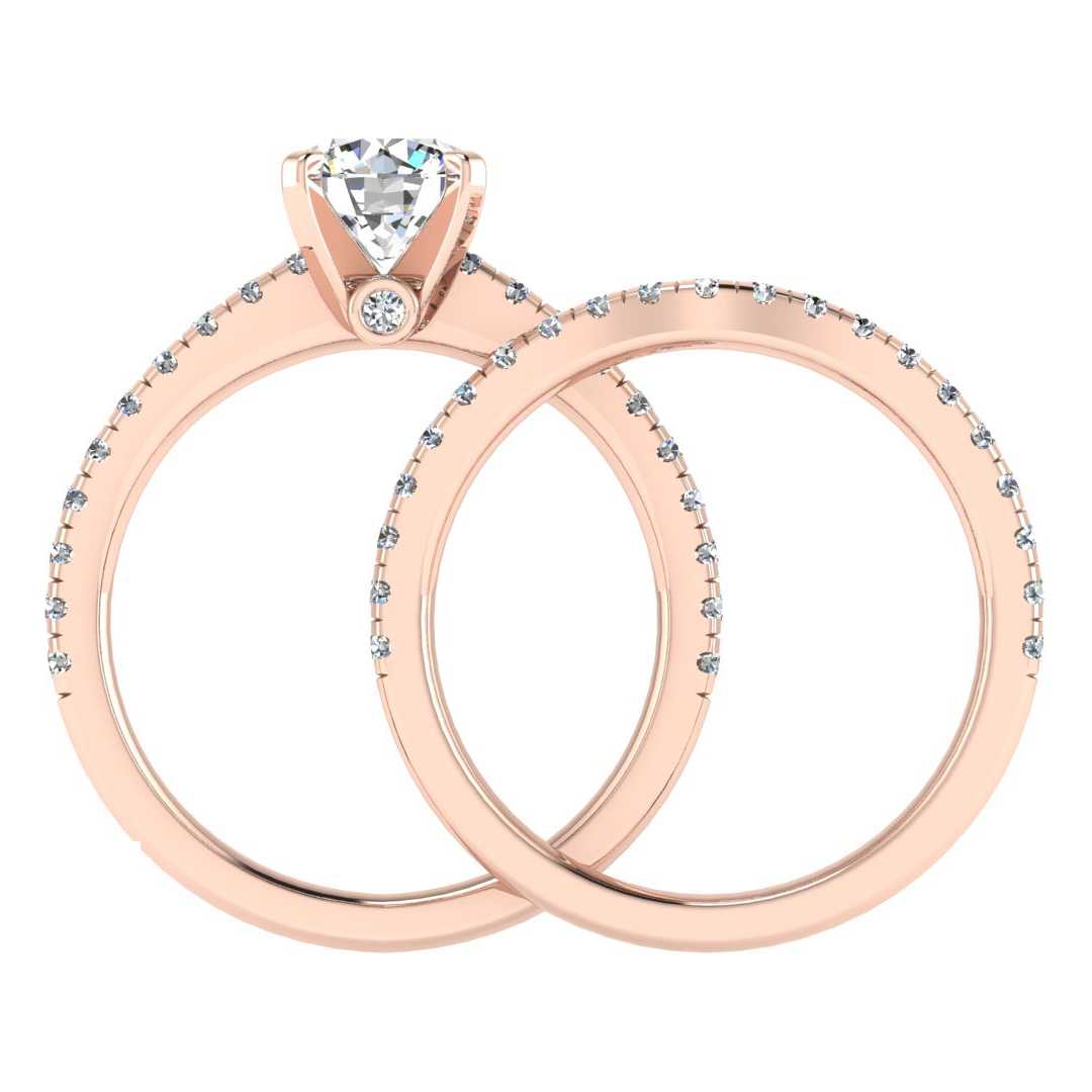 Engagement Ring Wedding Set -  ERWS0106-1.00RB