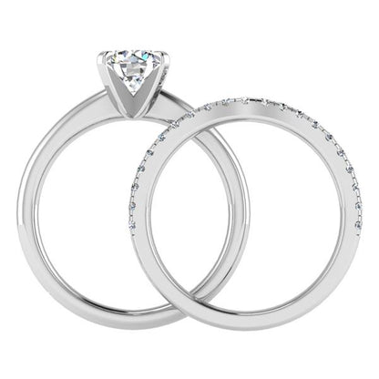 Engagement Ring Wedding Set -  ERWS0107-1.00RB