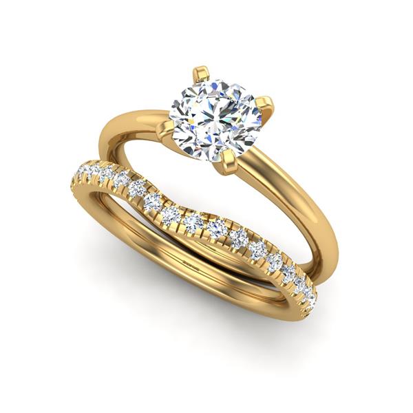 Engagement Ring Wedding Set -  ERWS0107-1.00RB