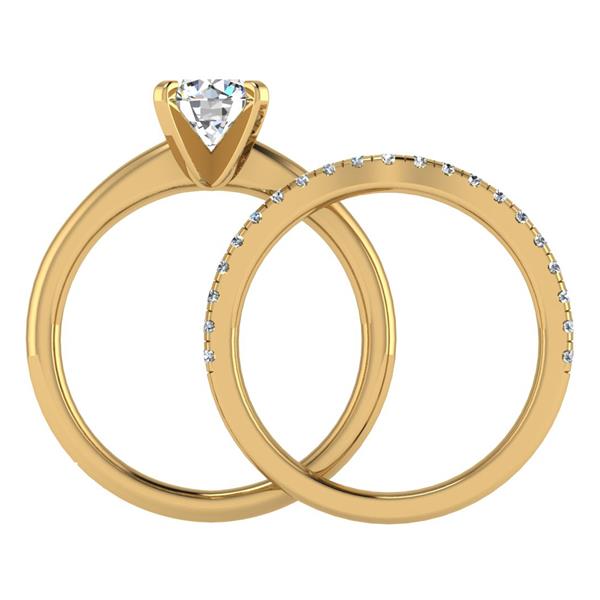 Engagement Ring Wedding Set -  ERWS0107-1.00RB