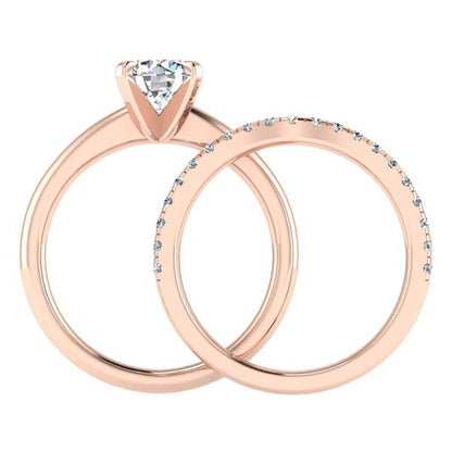 Engagement Ring Wedding Set -  ERWS0107-1.00RB