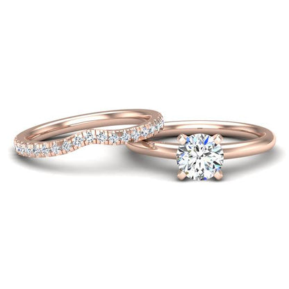 Engagement Ring Wedding Set -  ERWS0107-1.00RB