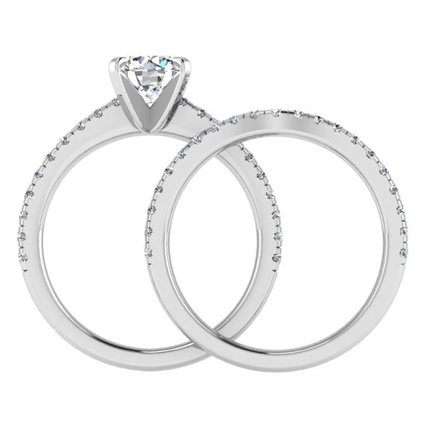 Engagement Ring Wedding Set -  ERWS0108-1.00RB