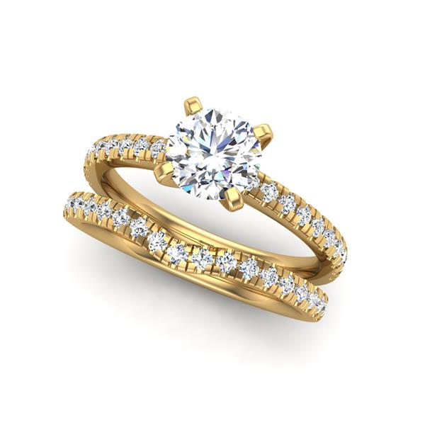 Engagement Ring Wedding Set -  ERWS0108-1.00RB