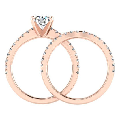 Engagement Ring Wedding Set -  ERWS0108-1.00RB