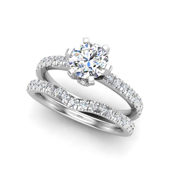 Engagement Ring Wedding Set -  ERWS0110-1.00RB