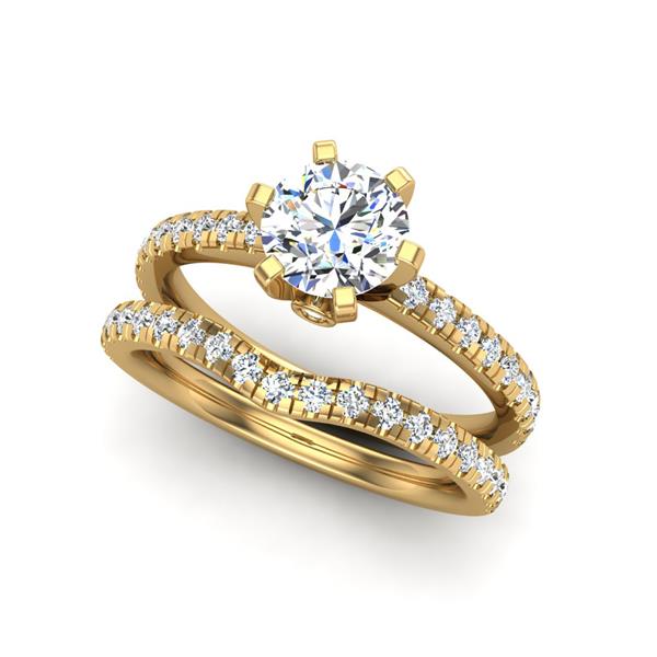 Engagement Ring Wedding Set -  ERWS0110-1.00RB