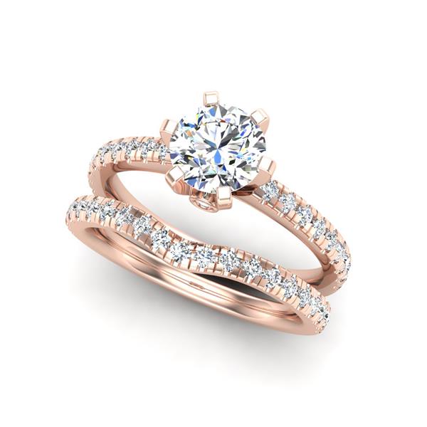 Engagement Ring Wedding Set -  ERWS0110-1.00RB