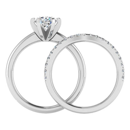 Engagement Ring Wedding Set -  ERWS0111-1.00RB