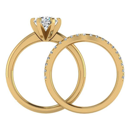 Engagement Ring Wedding Set -  ERWS0111-1.00RB