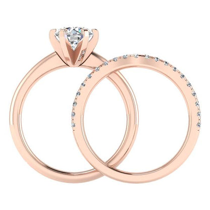 Engagement Ring Wedding Set -  ERWS0111-1.00RB