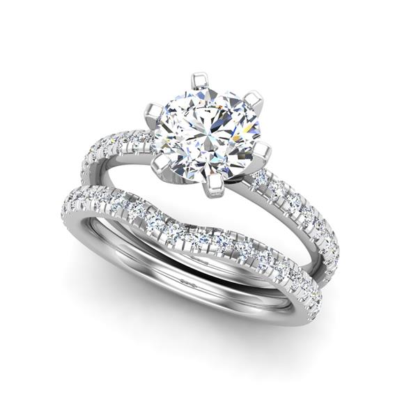 Engagement Ring Wedding Set -  ERWS0112-1.00RB