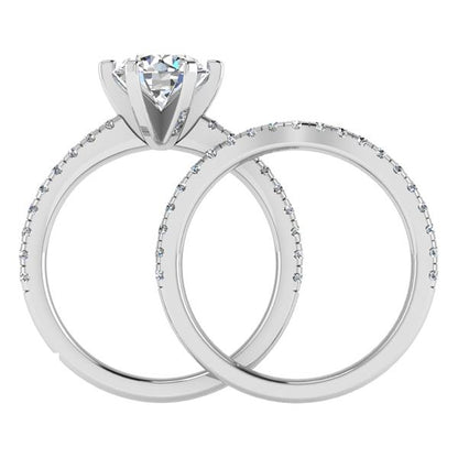 Engagement Ring Wedding Set -  ERWS0112-1.00RB