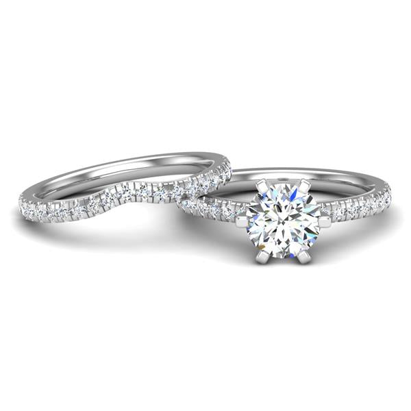 Engagement Ring Wedding Set -  ERWS0112-1.00RB