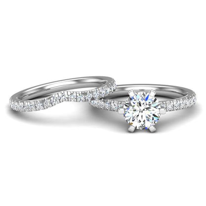 Engagement Ring Wedding Set -  ERWS0112-1.00RB