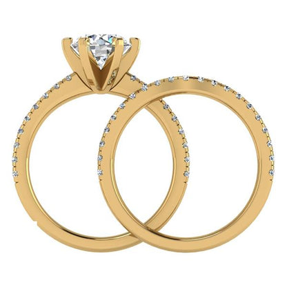 Engagement Ring Wedding Set -  ERWS0112-1.00RB