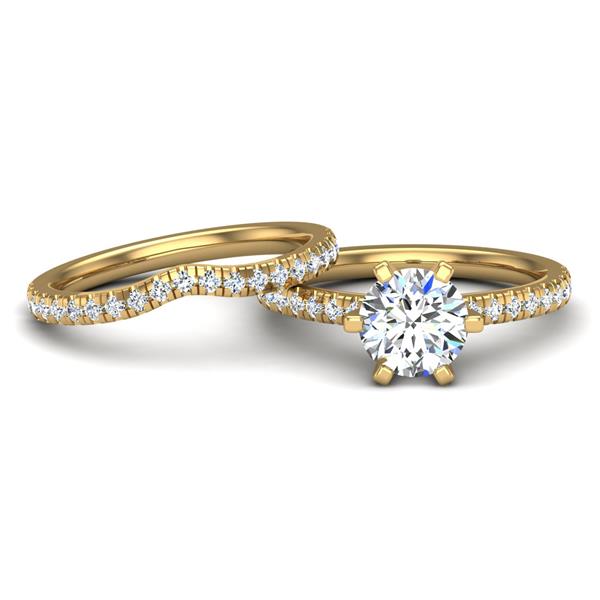 Engagement Ring Wedding Set -  ERWS0112-1.00RB