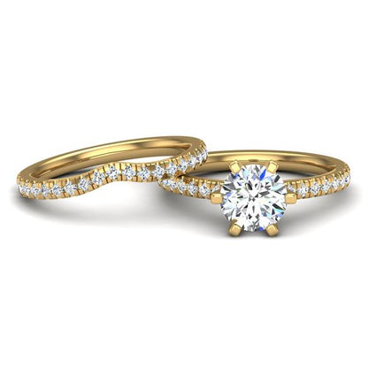 Engagement Ring Wedding Set -  ERWS0112-1.00RB